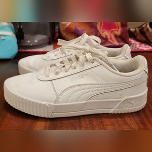 Puma Women's White Leather Sneaker